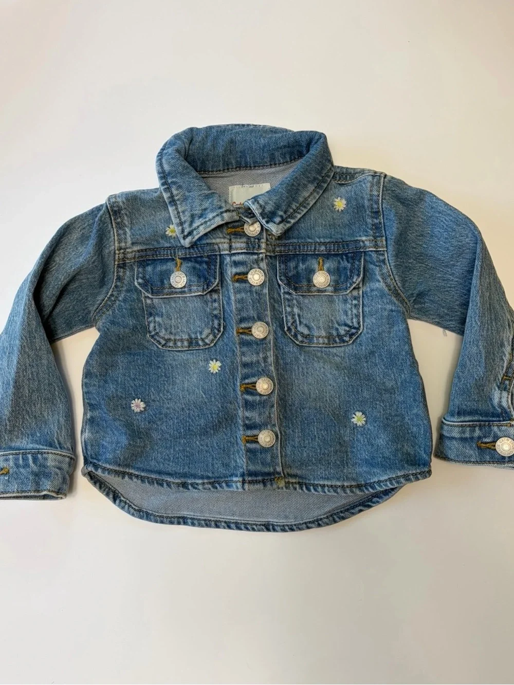 Cat & Jack Denim Jacket with Tiny Daisy Details